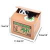 ALIMITOPIA Saving Money Box,Vocal Mischief Stealing Coin Piggy Bank Coin Storage Pot(Cartoon Panda) view 2