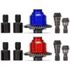 Palumma Metal Front/Rear Differential Case Gear Set for Traxxas 1/5 x-maxx RC 77086 8S Differential Carrier Case Gear Set Upgrades Part (Front+Rear Red) view 3