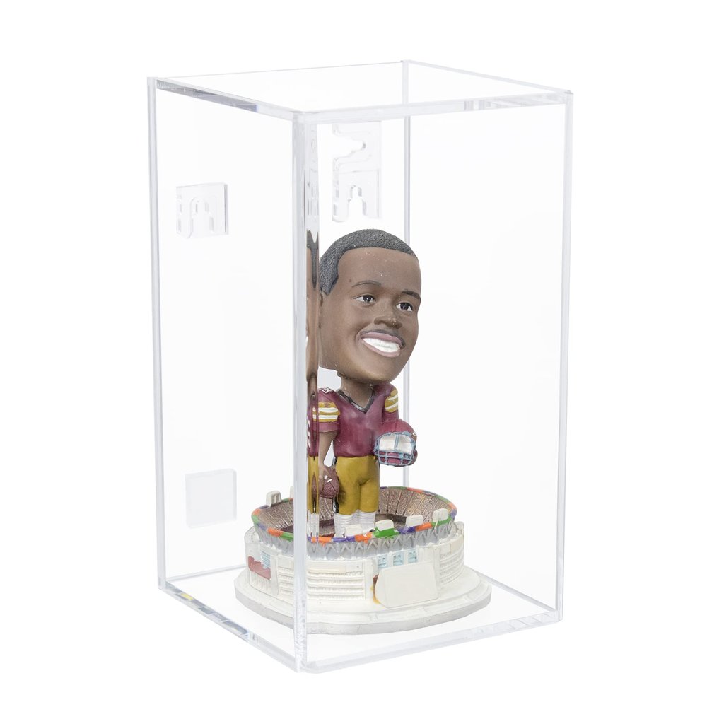 Better Display Cases Clear Acrylic Figure Display Case for Figurine Miniature Doll Bobblehead or Action Figure, Doll Stands (vertical or horizontal)Display Box ,DIM: 5.5"L x 5.5"W x 9.5"H (D01/A016)