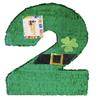 St. Patrick's Day Number 2 Pinata 20" | Large Party Decoration, Two-Shaped Pinata for Kids & Adults, Durable & Fun for Candy & Treats view 1