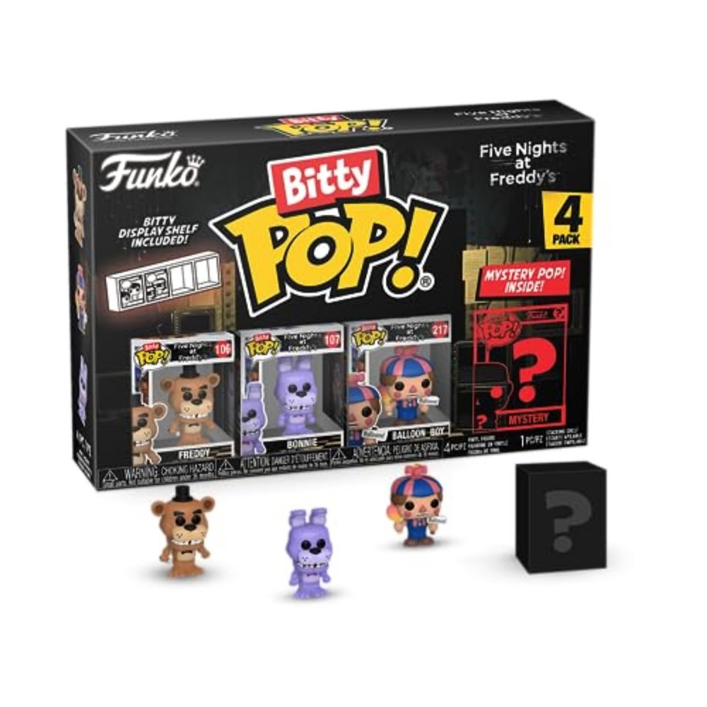Funko Bitty POP! Five Nights at Freddy's (FNAF)- Freddy and A Surprise Mystery Mini Figure - 0.9 Inch (2.2 Cm) Collectable - Gift Idea - Cake Topper