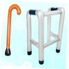 FOYTOKI 2Pcs Inflatable Zimmer Frame and Walking Stick Novelty Dress Up Prop Accessory Fun Inflatable Props for Parties Halloween and Themed Events view 4