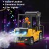 11 Channel RC Forklift - 1:24 Scale Construction Truck Toy, Yellow, 3+ Years, Male, Children view 2