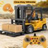 11 Channel RC Forklift - 1:24 Scale Construction Truck Toy, Yellow, 3+ Years, Male, Children view 4