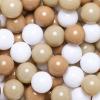 Realhaha Ball Pit Balls 100 Play Balls Plastic Balls for Baby Girls Toddlers Kids Play Tent Pool Playhouse Playpen Party Decoration, Khaki view 1