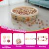 Realhaha Ball Pit Balls 100 Play Balls Plastic Balls for Baby Girls Toddlers Kids Play Tent Pool Playhouse Playpen Party Decoration, Pink Yellow view 3