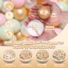 GOGOSO Ball Pits Balls Toddlers 50 100 200 500 Plastics Shape Ball Non-Phthalate Non-BPA Non-Toxic 2.2-Inch Crush Proof Play Balls, Pearl Pink+Gold+Green+White,100 Balls view 2