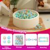 Realhaha Ball Pit Balls 100 Play Balls Plastic Balls for Baby Girls Toddlers Kids Play Tent Pool Playhouse Playpen Party Decoration, Green Blue view 2