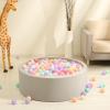 GOGOSO Colorful Ball Pit Balls - Pink Soft Plastic Balls Phthalate Free BPA Free Play Balls for Ball Pool Birhtday Party Girls Kids with Storage Bag, 6Colors,100pcs view 4