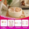 Realhaha Ball Pit Balls 100 Play Balls Plastic Balls for Baby Girls Toddlers Kids Play Tent Pool Playhouse Playpen Party Decoration, Pearl Brown view 3
