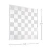 Trademark Games Modern Chess Set - Acrylic Chess Board with 32 Colorful Game Pieces - Unique Tabletop Decor Item with Functional Gameplay view 3