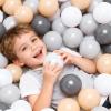 GOGOSO Ball Pits Balls Toddlers 50 100 200 500 Plastics Shape Ball Non-Phthalate Non-BPA Non-Toxic 2.2-Inch Crush Proof Play Balls,Beige+Dark Gray+Gray+White,100pcs view 4