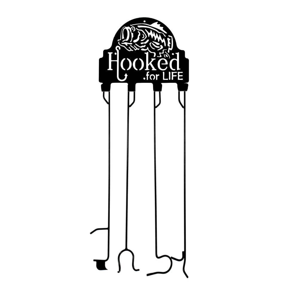 Fire Poker Set includes Four Heavy Duty 40in Fire Pokers and HOOKED for LIFE Hanger. Made in USA