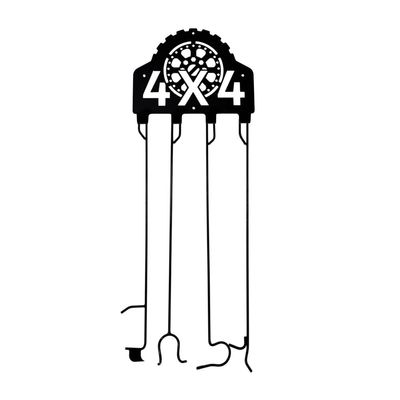 Fire Pit Poker Set Includes Four Heavy Duty 40in Fire Pokers and 4X4 Hanger Made in USA