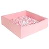 ENMOGO Extra Large Foam Ball Pit for Toddlers Kids Square Soft Ball Pool Ideal Gift Play Toy for Children (Pink) view 1