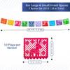 Mexican Party Banners (5 Pack with 10 Plastic Flags per Banner) - Papel Picado Mexicano Para Fiesta - Plastic Papel Picado - Fiesta Themed Party Decorations - Mexican Decor Cinco de Mayo view 2
