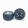 KingVal Replacement 2PCS Left + 2PCS Right Tire Tyre Wheel RC Parts Compatible with WLtoys A979 A979-B A979-A RC Car view 4