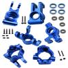 RCMYou Upgrades Part for 1/10 Lasernut U4/Tenacity TT Pro/Tenacity DB Pro,Aluminum Steering Blocks Caster Blocks Rear C-Hubs Stub Axle Carriers Hops Up,Navy Blue view 1