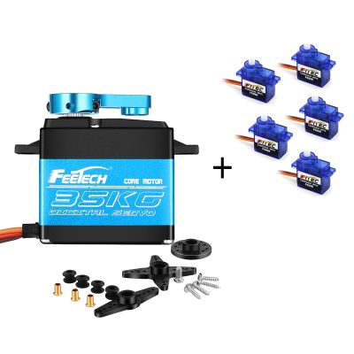 35KG Servo Motor & 360 Degree Continuous Rotation Micro Servo Motor 9g Servo for RC Helicopter Airplane Car Boat Robot Controls