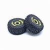 KingVal Replacement 2PCS Front + 2PCS Rear Wheel Tire Tyre RC Parts Compatible with WLtoys 144010 1/14 RC Car view 3