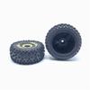 KingVal Replacement 2PCS Front + 2PCS Rear Wheel Tire Tyre RC Parts Compatible with WLtoys 144010 1/14 RC Car view 4