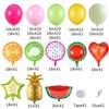 149pcs Twotti Fruity Balloon Arch Kit - Pastel Pink Yellow Green Citrus Balloons with Watermelon Pineapple Tropical Mylar Foil Balloons for 2nd Birthday Summer Party Decor view 2