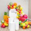 149pcs Twotti Fruity Balloon Arch Kit - Pastel Pink Yellow Green Citrus Balloons with Watermelon Pineapple Tropical Mylar Foil Balloons for 2nd Birthday Summer Party Decor view 4
