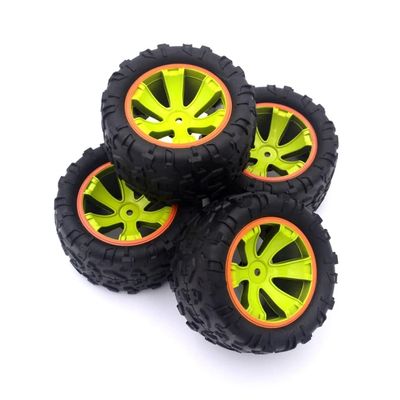 KingVal Replacement 2PCS Left + 2PCS Right Tire Tyre Wheel RC Parts Compatible with WLtoys 144002 RC Car