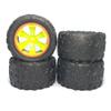 KingVal Replacement 2PCS Left + 2PCS Right Tire Tyre Wheel RC Parts Compatible with WLtoys 144002 RC Car view 3