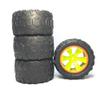 KingVal Replacement 2PCS Left + 2PCS Right Tire Tyre Wheel RC Parts Compatible with WLtoys 144002 RC Car view 4