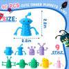 Junkin 40pcs Cute Monster Finger Puppet Valentines Toys Set - Soft Stretchy Fidget Toys, Rubber Mini Finger Dolls for Role Playing Birthday Kids Party Favors, 9 Random Styles (Cute) view 2