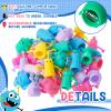 Junkin 40pcs Cute Monster Finger Puppet Valentines Toys Set - Soft Stretchy Fidget Toys, Rubber Mini Finger Dolls for Role Playing Birthday Kids Party Favors, 9 Random Styles (Cute) view 3