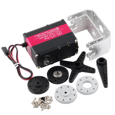 Wishiot RDS5160 Servo 60 kg RC Digital Servo High Torque Mental Gear 180 270 Degree with U-Shaped Mount Disc for 1/5 RC Car Robotics DIY Projects (270)