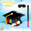 Threan 2026 Kindergarten Graduation Piata Decoration Graduation Cap Piata with Blindfold Bat Filler Party Favor for School Congratulation Supply 16.2x10.5x3.2 view 4