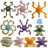 20 Pcs Fidget Spinner Toys Party Favors Easter Basket Goodie Bag Stuffers Funny Gifts for Kids Adults,Transformable Robot Fingertip Stress Relief Gyro Sensory Toys,Treasure Box Toy Prizes Supplies view 1