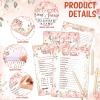 Fumete 100 Pcs Who Knows The Birthday Girl Best Cards with 20 Pre Pointed Pencils Set for 20 Guests, Girls Birthday Night Game Ideas, Girls Her Sleepover Party Supplies, 4 Activities(Rose) view 3