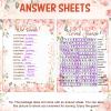Fumete 100 Pcs Who Knows The Birthday Girl Best Cards with 20 Pre Pointed Pencils Set for 20 Guests, Girls Birthday Night Game Ideas, Girls Her Sleepover Party Supplies, 4 Activities(Rose) view 4