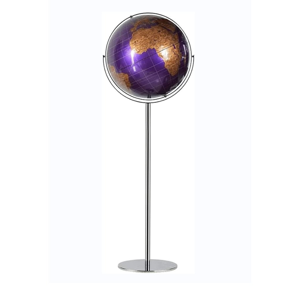 VNABO Geographic Globes High End Luminous Classic Globe, 17" Diameter - Light Up Earth World Globe Floor Standing Adult Kids Night Light Home Decor Home Dcor