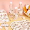 24PCS Pampas Grass Baby Shower Water Bottle Labels, Boho Baby Shower Waterproof Self Adhesive Water Bottle Labels for Boho Pampas Decorations view 4