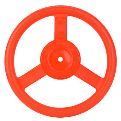 Swingset Steering Wheel Attachment,Plastic Steering Wheel Swing Set Accessory for Swingset, Treehouse, Backyard Playset (Red)