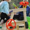 Swingset Steering Wheel Attachment,Plastic Steering Wheel Swing Set Accessory for Swingset, Treehouse, Backyard Playset (Red) view 2