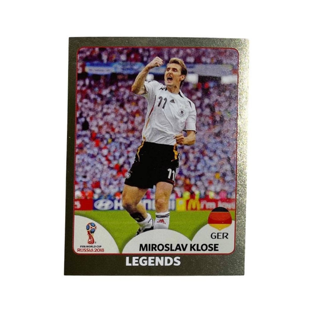 Panini 2018 World Cup Russia # 681 -Legends -Klose-Swiss Gold Edition Black Back
