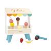 Janod Serve and Scoop Ice Cream Gelato Stand - 15 Piece Wood Magnetic Play Food Set - Includes Ice Cream, Magnetic Scoop, and Toppings- Pretend Play Set - Ages 3-5 Years - J06558 view 1