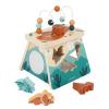 Janod Dino - Dinosaur Shape Sorter Wood Multi-Activity Volcano - 5 Activities in One - Ages 12 Months- 3 Years - J05827 view 1