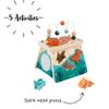 Janod Dino - Dinosaur Shape Sorter Wood Multi-Activity Volcano - 5 Activities in One - Ages 12 Months- 3 Years - J05827 view 2