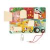 Janod Farm Padlocks Board - Latching and Locking Puzzle - Ages 3-6 - J07119 view 3