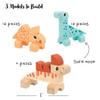 Janod Dino - 31 Piece Wood Dinosaur Stacking Blocks - Assemble 3 Cute Dinos - Ages 2-5 Years - J05833 view 4