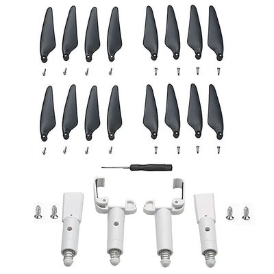 ABZEKH Drone Accessories High Spring Foot is Suitable for Hubsan H117S Zino pro for Zino pro+ /Zino pro Plus Increased Stand and Folding Blade Parts (Color : Black.White)