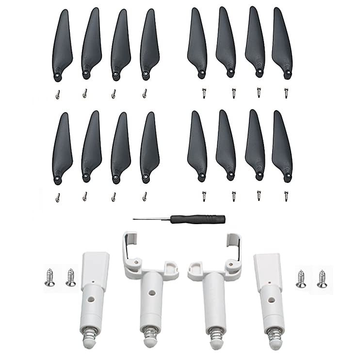 ABZEKH Drone Accessories High Spring Foot is Suitable for Hubsan H117S Zino pro for Zino pro+ /Zino pro Plus Increased Stand and Folding Blade Parts (Color : Black.White)