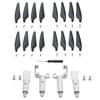 ABZEKH Drone Accessories High Spring Foot is Suitable for Hubsan H117S Zino pro for Zino pro+ /Zino pro Plus Increased Stand and Folding Blade Parts (Color : Black.White) view 1
